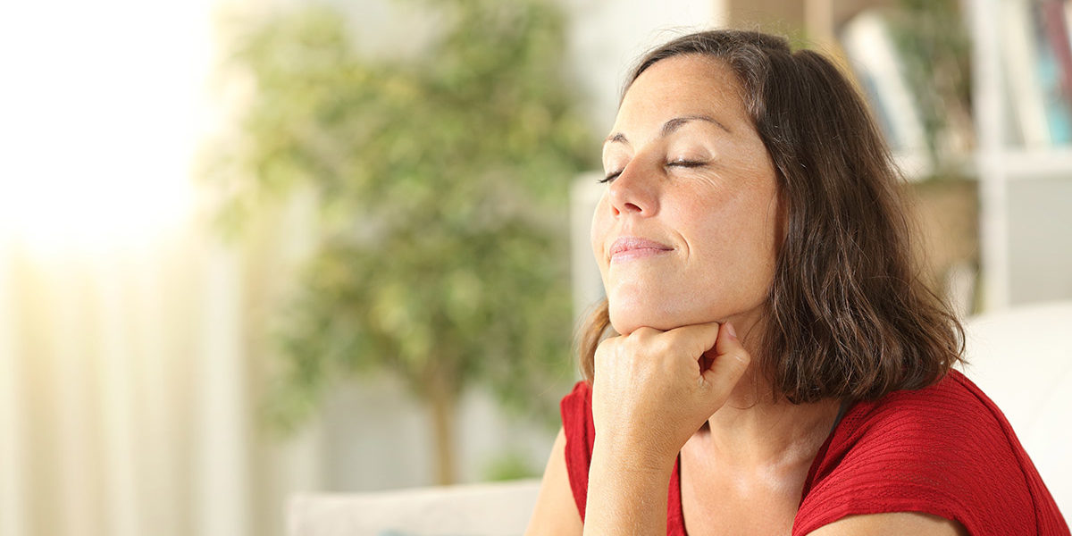 woman listens to overcoming addiction quotes