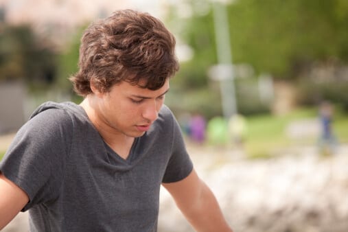 Young man out in nature at a comfortable detox in Florida.