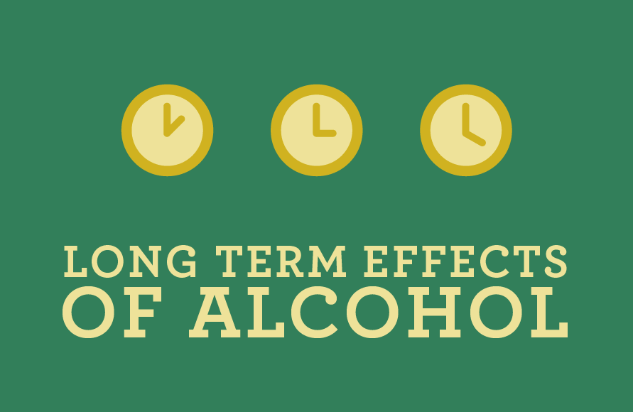 Long term effects of alcohol infographic