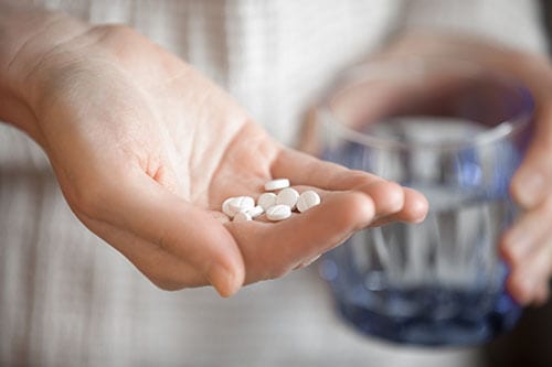 Handful of pills may indicate Xanax abuse.