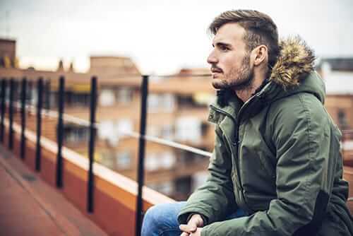 Man in winter jackets staring wants to know how does narcan work