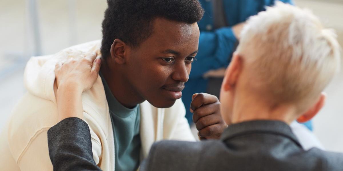 a young man in a drug rehab program for young adults