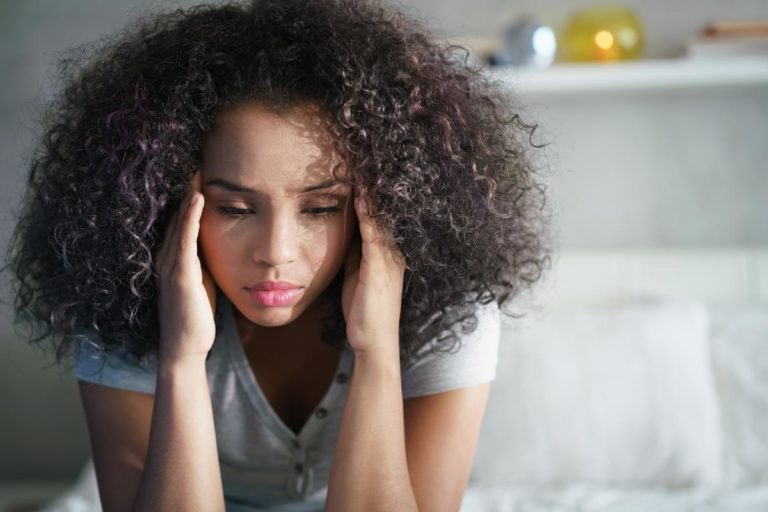 a woman suffering from a substance induced mood disorder