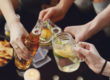 people raising drinks together need to know the difference between a social drinker and alcoholic