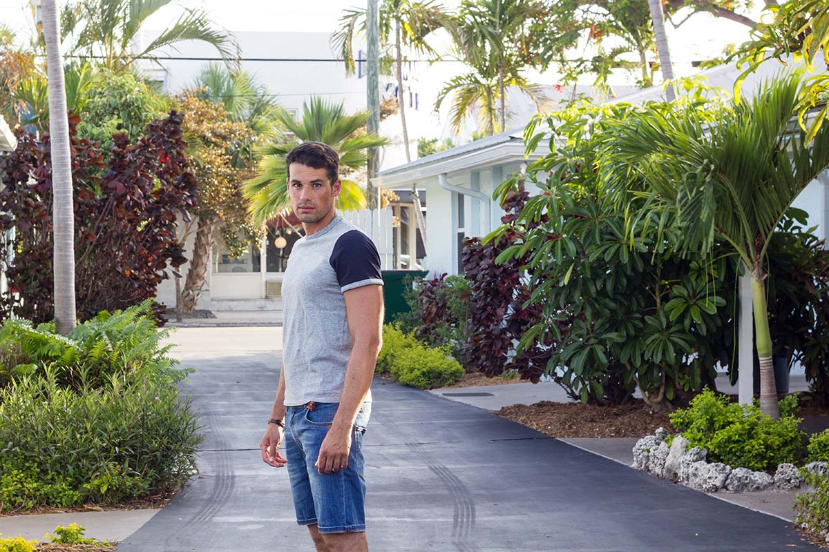 a man walking around campus during Intensive Outpatient Program for Heroin Addiction in Florida
