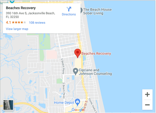 Beaches Recovery Map