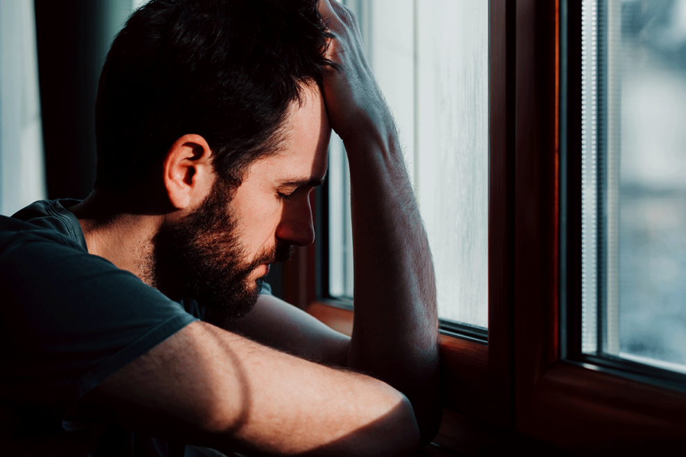 A man very concerned about cocaine overdose symptoms